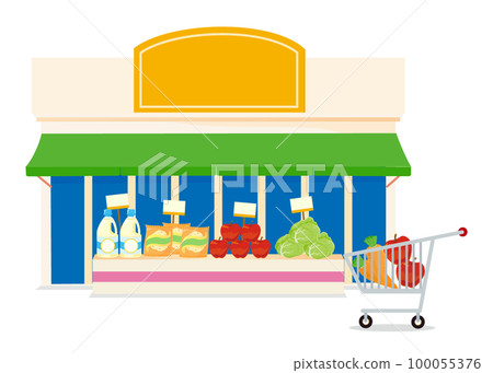 超市可愛插畫(矢量圖) 超市可愛插畫(矢量圖) 100055376