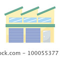 A cute illustration of a factory (vector illustration) 100055377