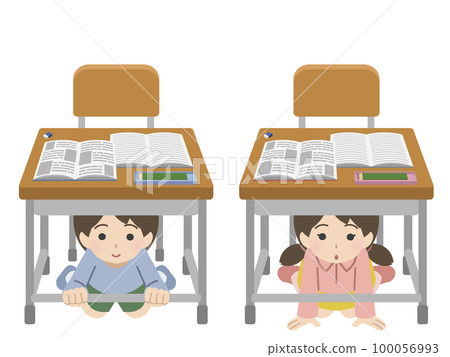 兒童進行疏散演習 便衣 100056993