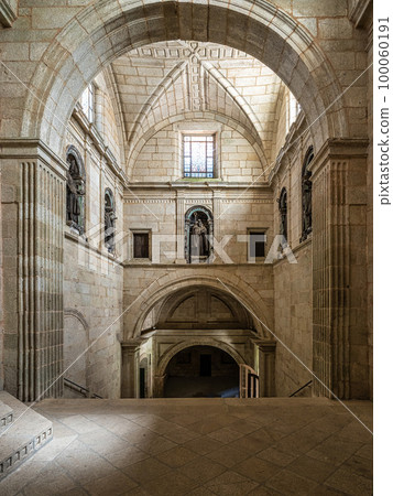 Interior of the monastery of Oseira at Ourense, Galicia, Spain. Monasterio de Santa Maria la Real de Oseira Interior of the monastery of Oseira at Ourense, Galicia, Spain. Monasterio de Santa Maria la Real de Oseira 100060191
