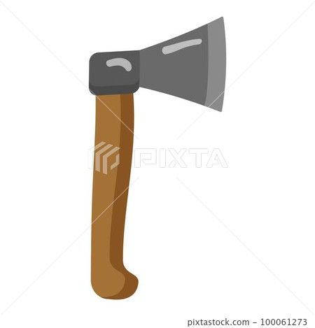 Hunter axe icon cartoon vector. Hunt equipment. Case camp Hunter axe icon cartoon vector. Hunt equipment. Case camp 100061273