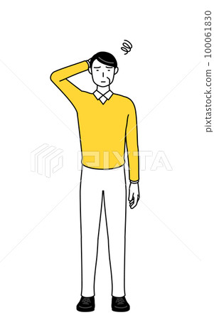 Senior / middle-aged man who retired from retirement 100061830
