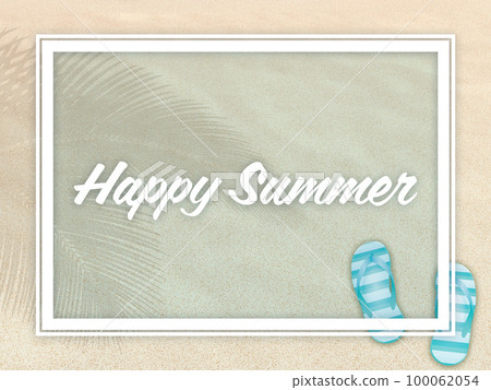 Beach summer greeting card background material 100062054