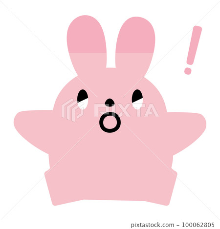 Rabbit illustration_surprise_jump Rabbit illustration_surprise_jump 100062805