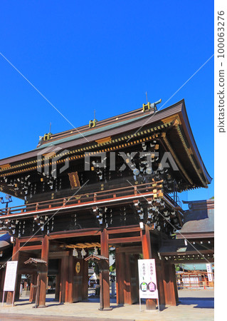 Scenery of Masumida Shrine in Ichinomiya City 100063276