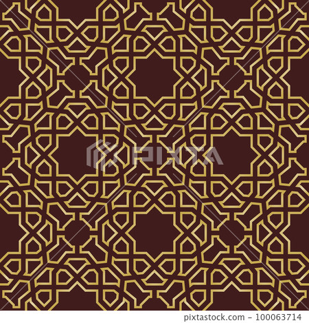 Modern Seamless Vector Pattern in Arabian Style - Stock Illustration ...
