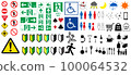 Convenient pictogram icon set 100064532