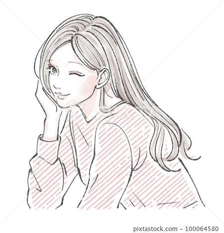 女性插畫素材 女性插畫素材 100064580