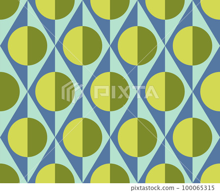 Seamless abstract Vintage background in sixties style. Geometric pattern. Vector illustration Seamless abstract Vintage background in sixties style. Geometric pattern. Vector illustration 100065315