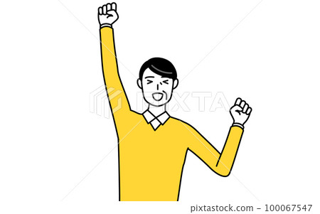 Retired senior / middle-aged man jumping with a smile Retired senior / middle-aged man jumping with a smile 100067547