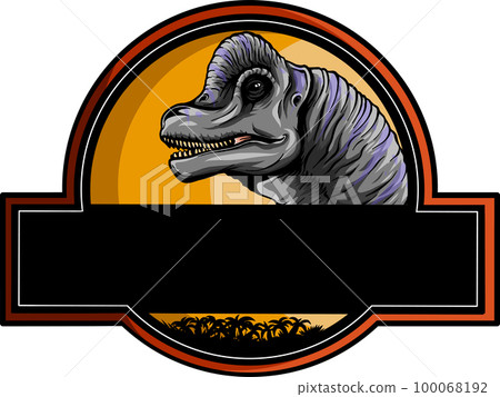 illustration of brachiosaurus Dinosaurs logo vector. 100068192