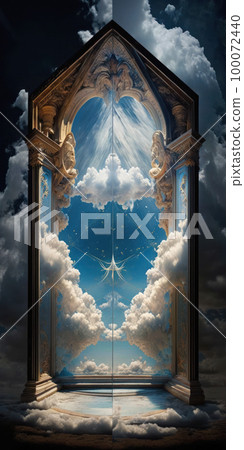 Giant Heaven's Gate and Clouds 100072440
