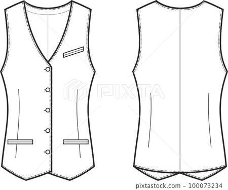 Woman's waistcoat 100073234