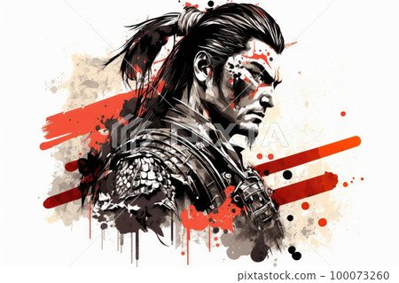 水墨戰國武士 100073260