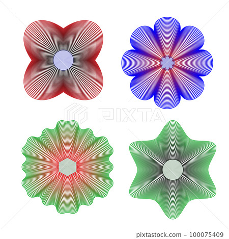 Abstract  set pattern on an isolated background 100075409