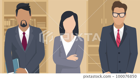 Business team ready to work. Teamwork. Coworkers characters communication. Team building Business team ready to work. Teamwork. Coworkers characters communication. Team building 100076850
