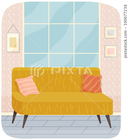 Living room furniture design, modern home interior elements. Sofa 100077238
