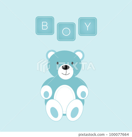 Baby shower banner with blue and text Boy on blue background. It s a boy. 100077664