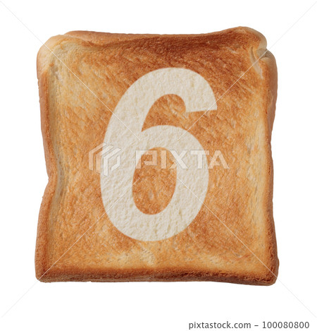 Baked bread and number synthesis Baked bread and number synthesis 100080800