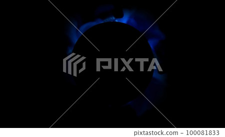 3D rendering of the central composition of energy flows emanating from the center 100081833