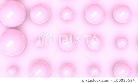 漸變粉色隨機大小球 100083584