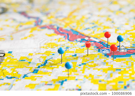 Hazard map Disaster prevention map photo material Hazard map Disaster prevention map photo material 100086906