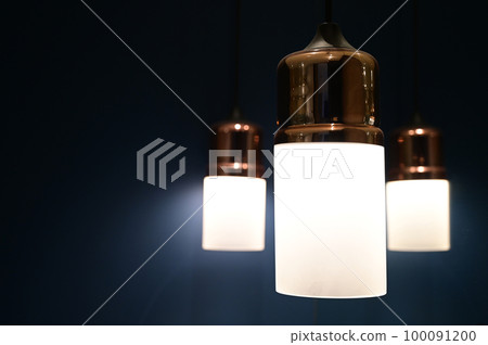 luxury lamp hanging on room, interior design 100091200