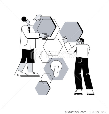 Design structure matrix abstract concept vector illustration. Project visual representation, system analysis, project management, organization team, product component, timeframe abstract metaphor. Design structure matrix abstract concept vector illustration. Project visual representation, system analysis, project management, organization team, product component, timeframe abstract metaphor. 100091332