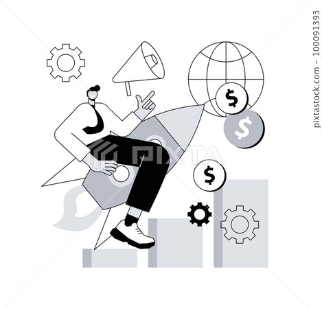 Economic development abstract concept vector illustration. World economy ranking, market economy, price stability, employment, monetary and fiscal policy, financial institution abstract metaphor. Economic development abstract concept vector illustration. World economy ranking, market economy, price stability, employment, monetary and fiscal policy, financial institution abstract metaphor. 100091393