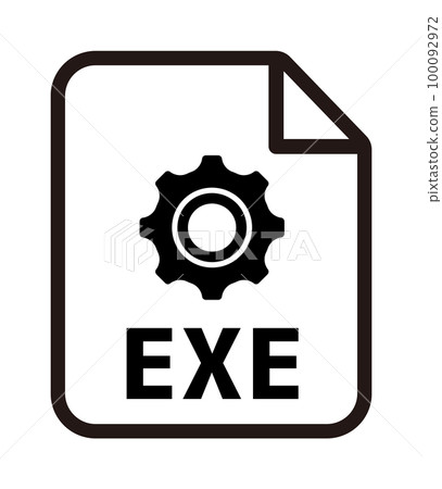 文件格式矢量圖標說明/exe 100092972