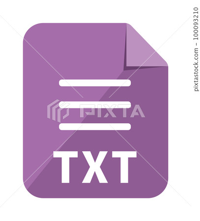 File format vector icon illustration / txt , text file 100093210
