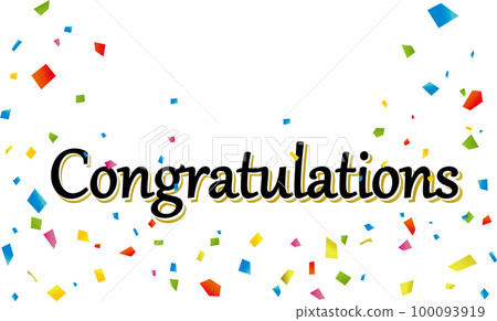 congratulations illustration - Stock Illustration [100093919] - PIXTA