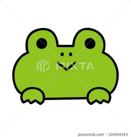 cute frog popping out 100094343
