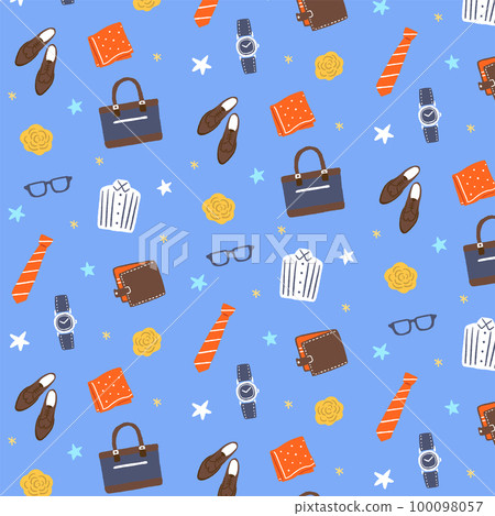 Men's fashion item illustration pattern 100098057