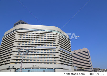 從大阪城看大阪商業園方向的風景 100099112