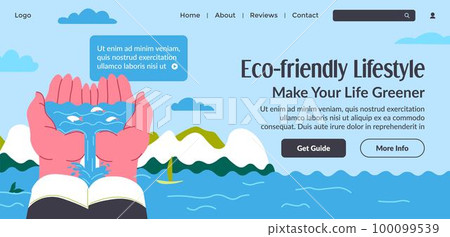 Eco friendly lifestyle, make your life greener 100099539