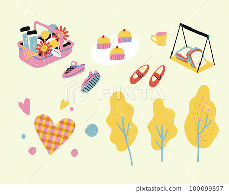 Picnic in the park element set 100099897
