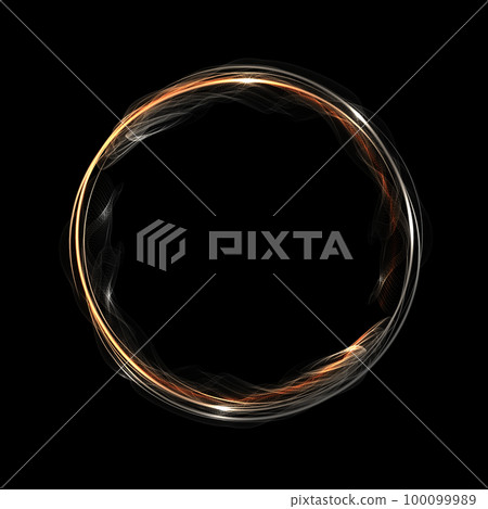 Isolated round frame, small white tulle on a black background Isolated round frame, small white tulle on a black background 100099989