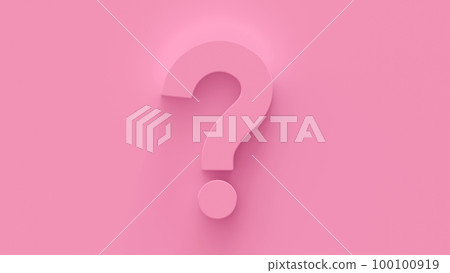 帶有粉紅色問號的 3D 背景圖 100100919