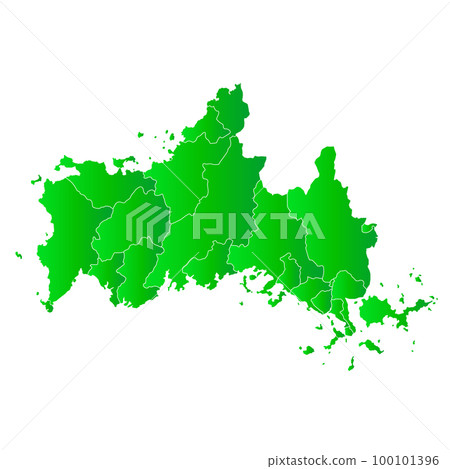 山口縣市鎮地圖 100101396