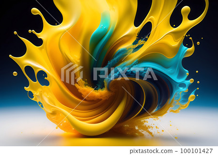 Colorful ink art Colorful ink art 100101427