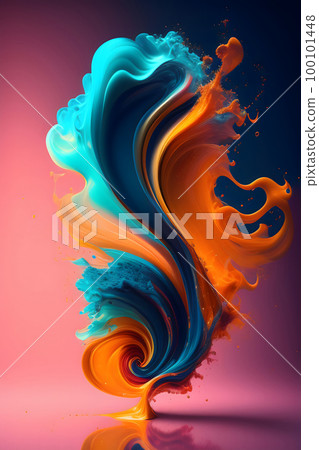 Colorful ink art Colorful ink art 100101448