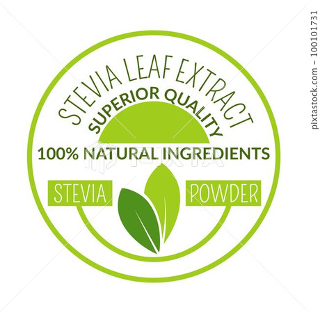 Stevia leaf extract superior quality banner vector 100101731