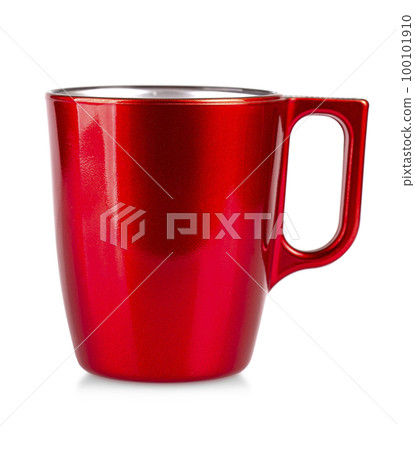New red ceramic cup isolated on white backgaund with clipping path New red ceramic cup isolated on white backgaund with clipping path 100101910