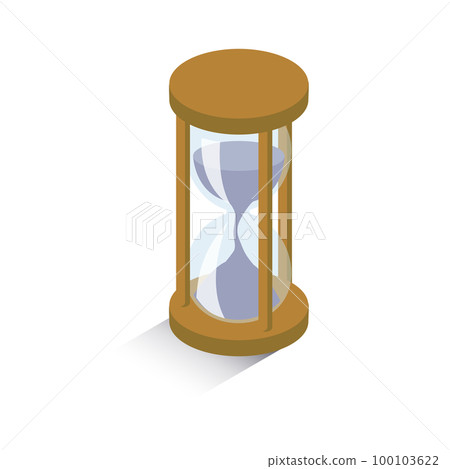 Isometric_Threedimensional 沙漏插圖 100103622