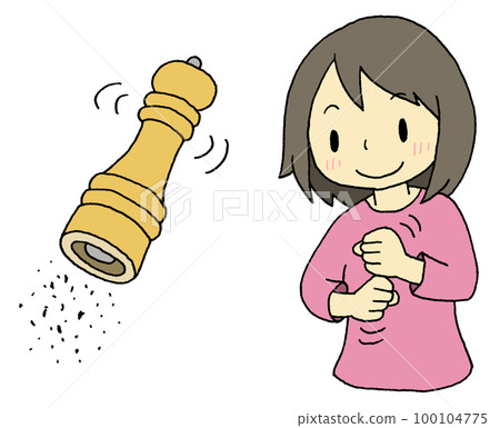 Pepper grinder pose female 100104775