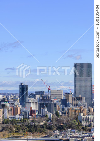 Distant view of Sendai city 100105404