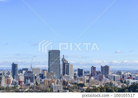 Distant view of Sendai city 100105517