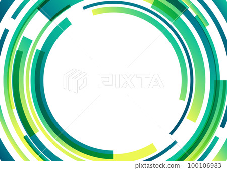 綠色圓框背景素材 100106983