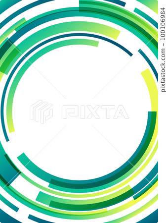 綠色圓框背景素材 100106984